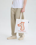 COTTON TOTE BAG WITH SCREENED LOGO