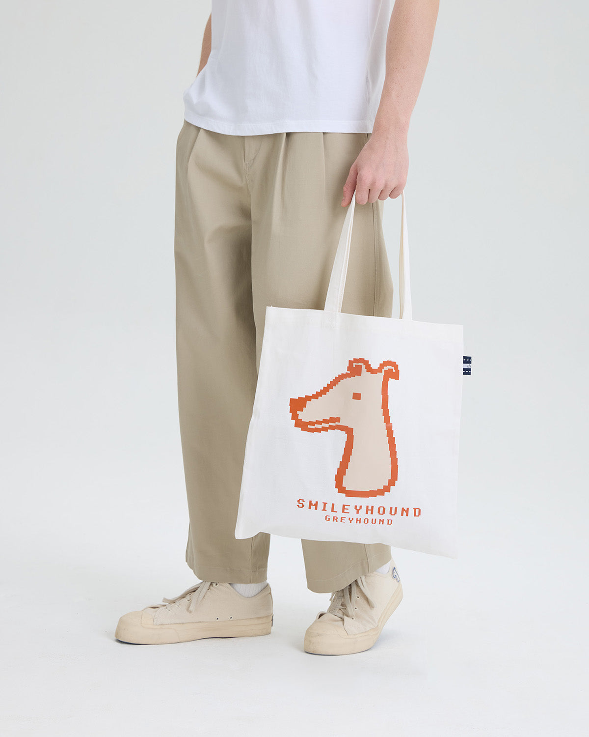 COTTON TOTE BAG WITH SCREENED LOGO