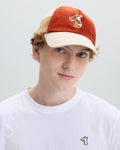 COTTON CORDUROY CAP WITH LOGO EMBROIDERED