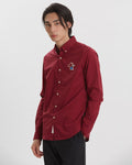 POPLIN SLIM SHIRT WITH LOGO EMBROIDERED