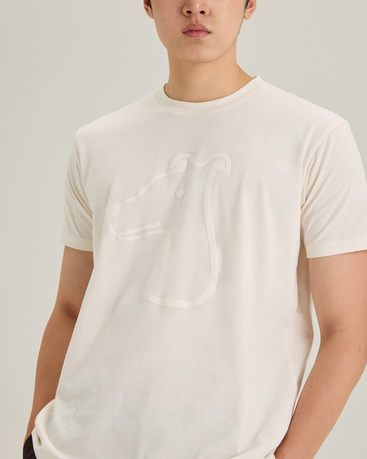 REGULAR FIT T-SHIRT WITH LOGO GRAPHIC PRINT