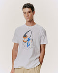 CLASSIC FIT T-SHIRT WITH LOGO GRAPHIC PRINT