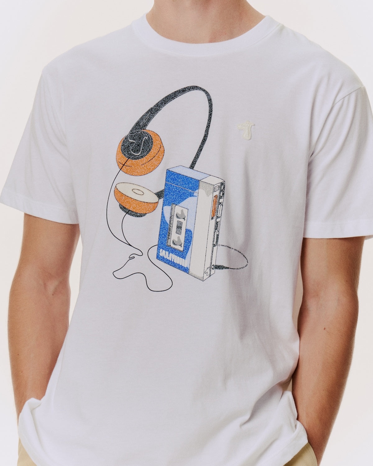 CLASSIC FIT T-SHIRT WITH LOGO GRAPHIC PRINT