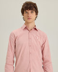 POPLIN SLIM SHIRT WITH LOGO EMBROIDERED