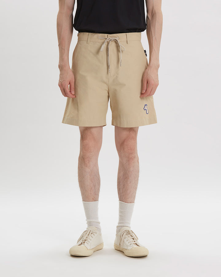 NYLON SHORT WITH LOGO EMBROIDERED