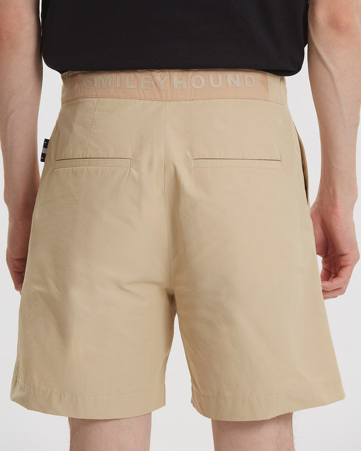 NYLON SHORT WITH LOGO EMBROIDERED