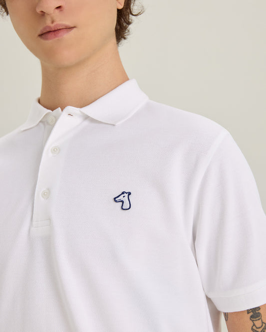 PIQUE POLO SHIRT WITH SIGNATURE LOGO EMBROIDERED