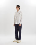 POPLIN SLIM SHIRT WITH LOGO EMBROIDERED