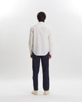 POPLIN SLIM SHIRT WITH LOGO EMBROIDERED