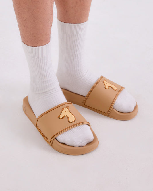 “SMILEYHOUND SLIDE SANDALS”