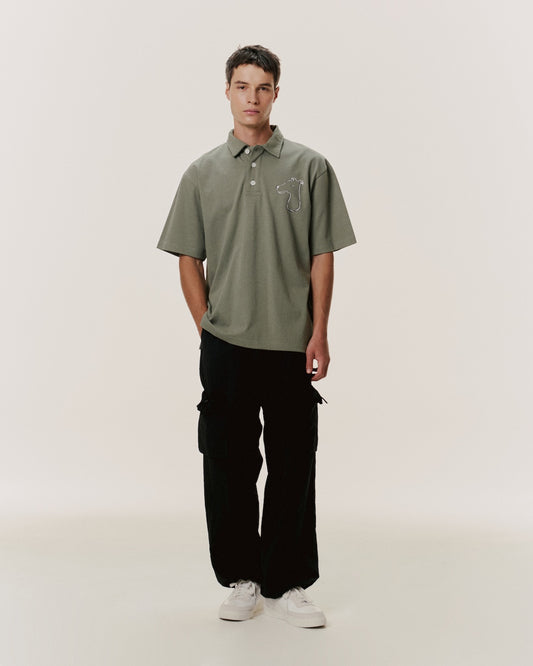 POLO SHIRT WITH LOGO EMBROIDERED