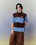 SMILEYHOUND STRIPED POLO WITH SUMMER CLUB LOGO