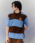 SMILEYHOUND STRIPED POLO WITH SUMMER CLUB LOGO