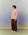 SMILEYHOUND RIBBON LOGO LINEN BUTTON-DOWN SHIRT