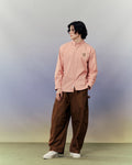 SMILEYHOUND RIBBON LOGO LINEN BUTTON-DOWN SHIRT