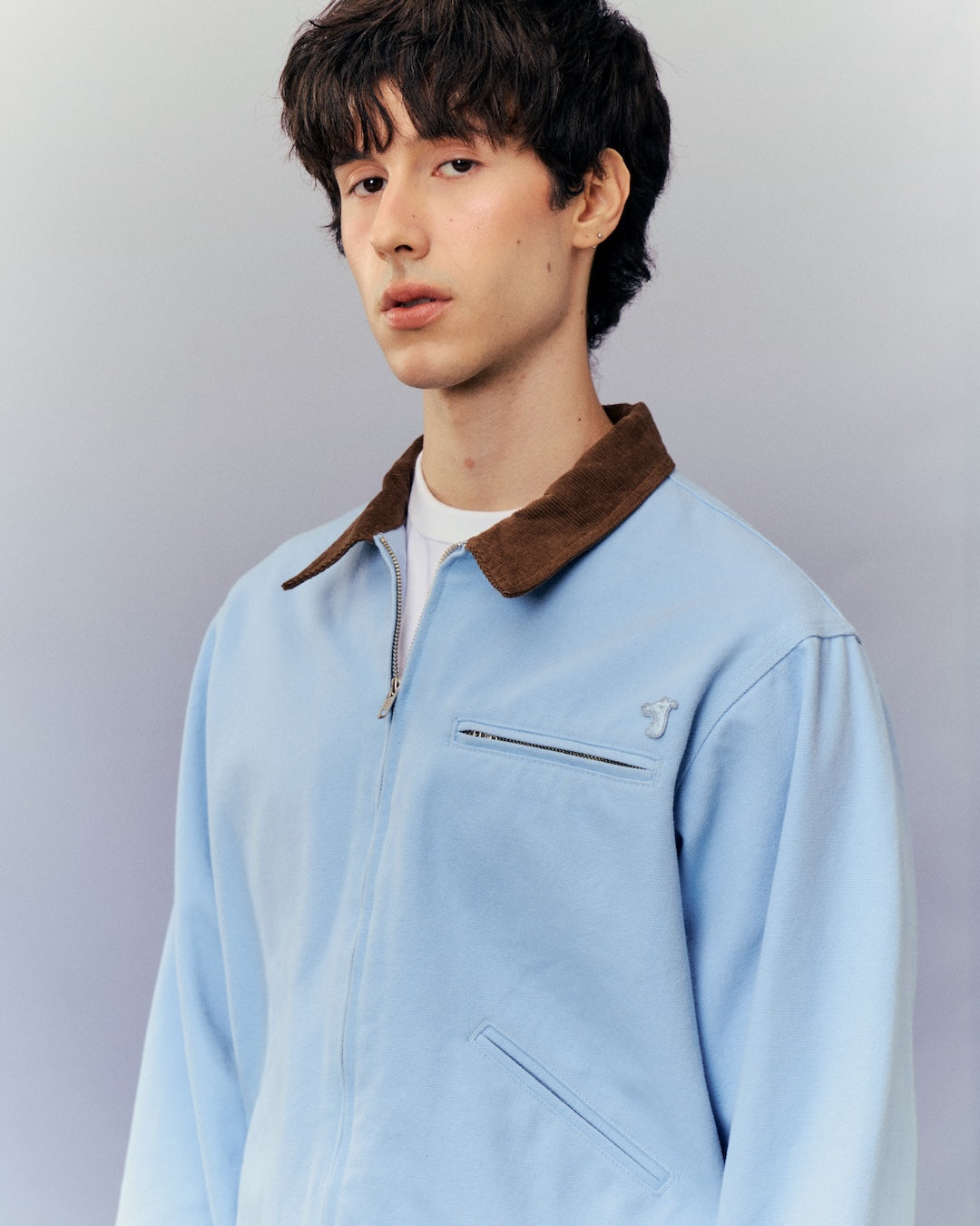 SMILEYHOUND CANVAS JACKET WITH APPLIQUÉ