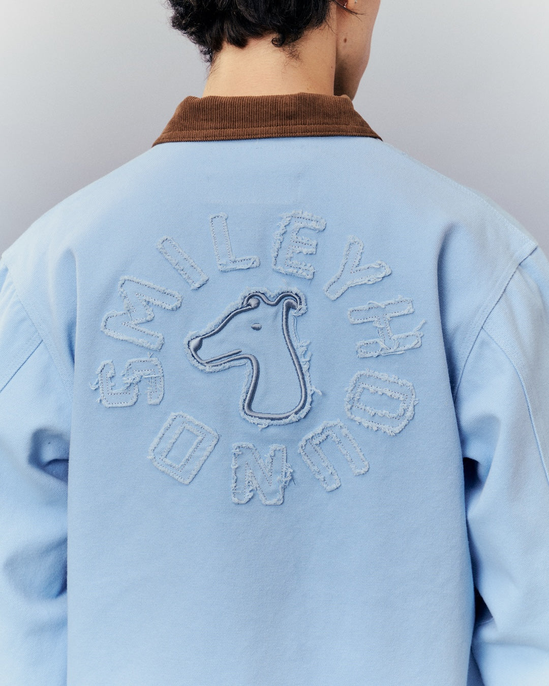SMILEYHOUND CANVAS JACKET WITH APPLIQUÉ
