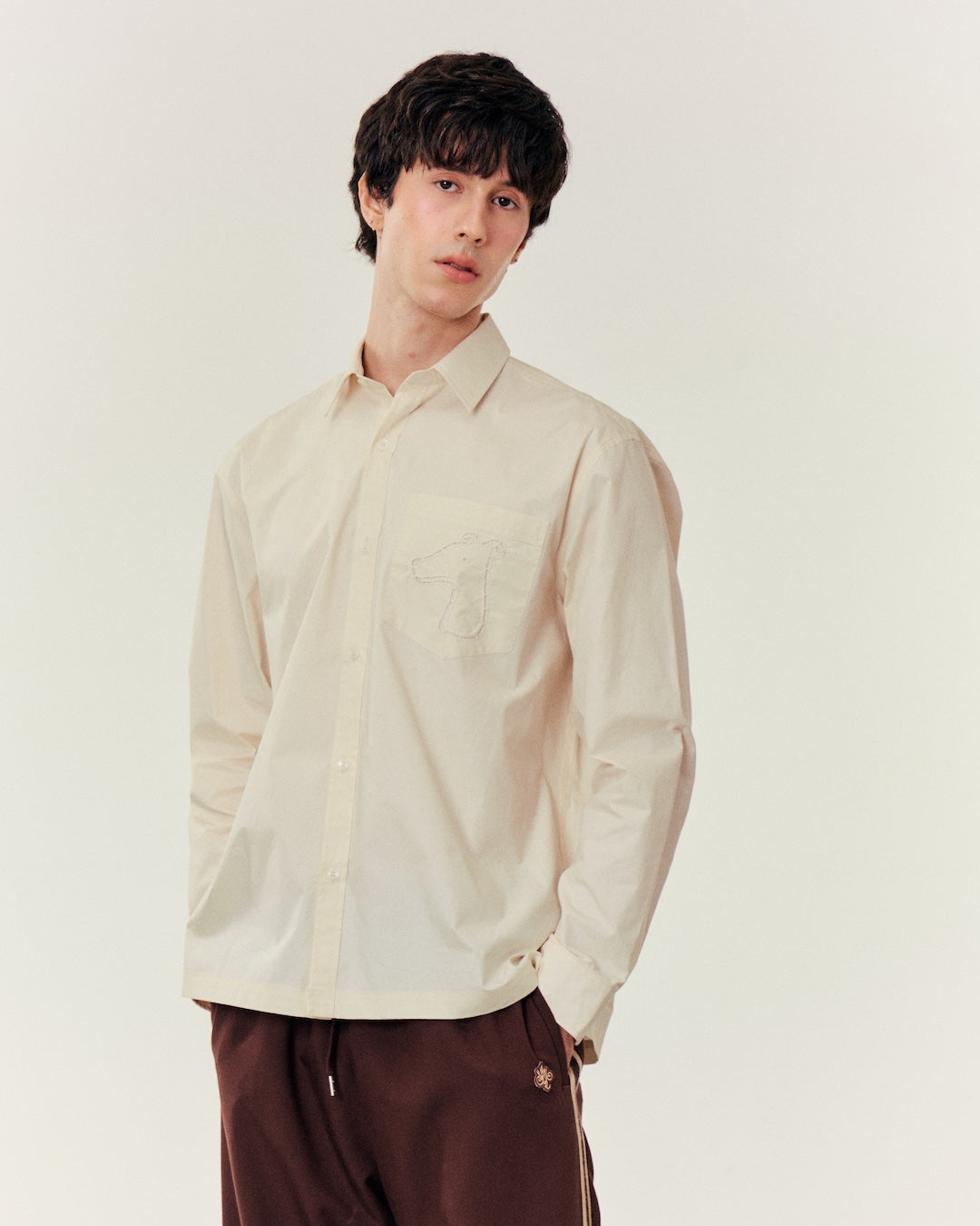 SMILEYHOUND CUT-OUT LOGO POCKET SHIRT