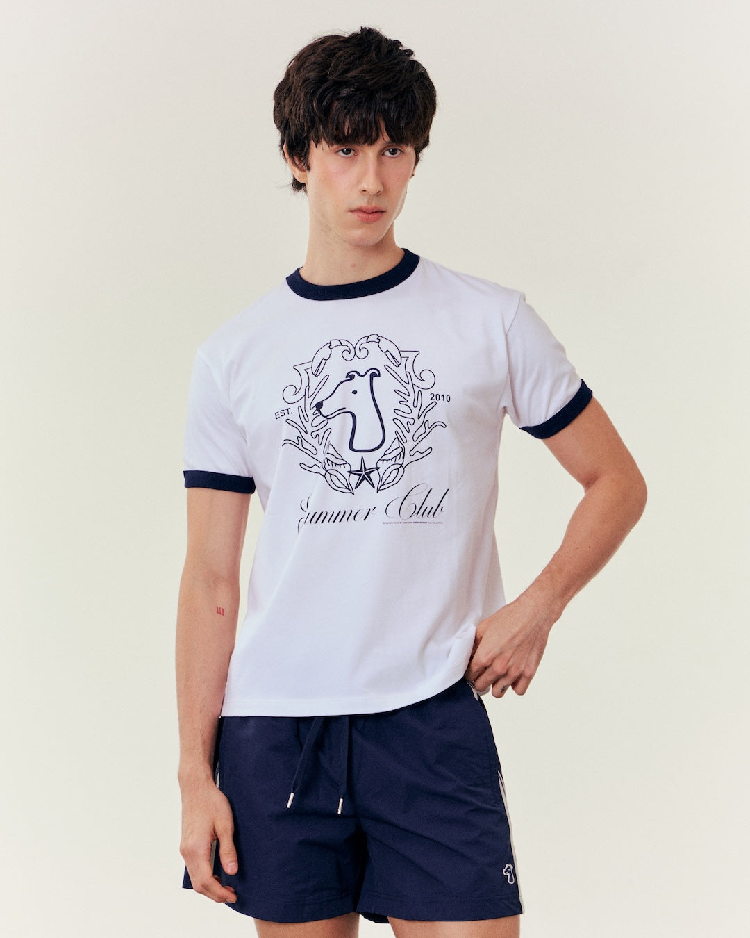 SMILEYHOUND SUMMER CLUB RINGER T-SHIRT
