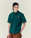 SMILEYHOUND CONTRAST SLEEVE STRIPE POLO WITH RIBBON LOGO