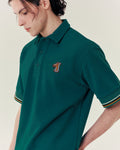 SMILEYHOUND CONTRAST SLEEVE STRIPE POLO WITH RIBBON LOGO