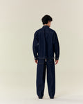SMILEYHOUND DENIM WORK JACKET WITH DOUBLE-LAYER POCKETS
