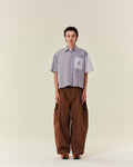 SMILEYHOUND CROPPED PANEL STRIPE SHIRT