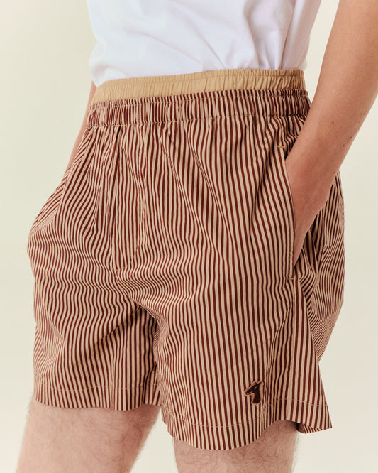SMILEYHOUND LAYERED WAIST STRIPE SHORTS