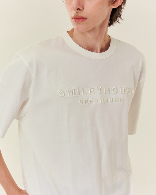SMILEYHOUND TONE-ON-TONE  3D EMBROIDERED LOGO T-SHIRT S26MD03092-1A