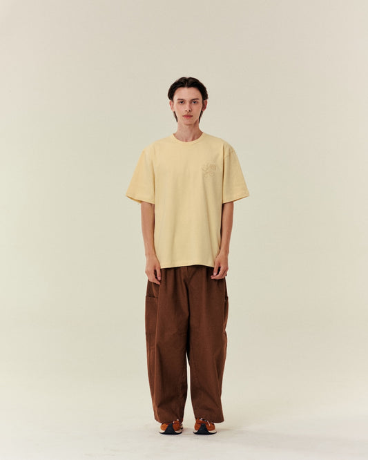 SMILEYHOUND EMBROIDERED SCRIPT INITIAL T-SHIRT