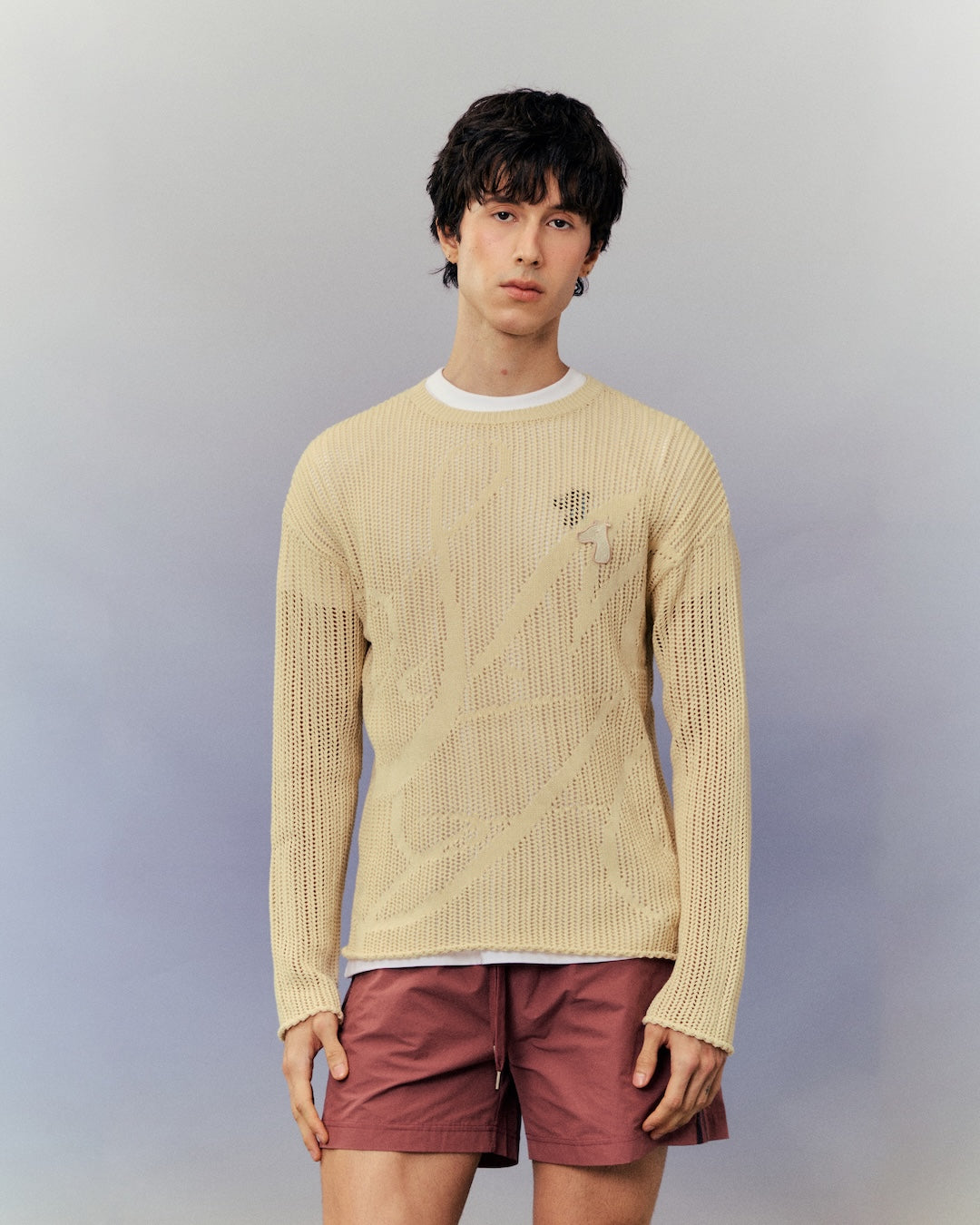 SMILEYHOUND SCRIPT INITIAL KNITTED SWEATER