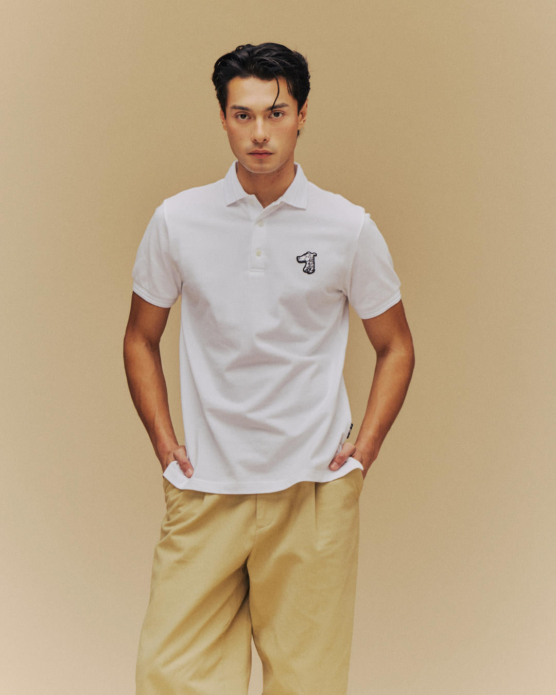 SMILEYHOUND GOODGATHER POLO SHIRT WITH LOGO