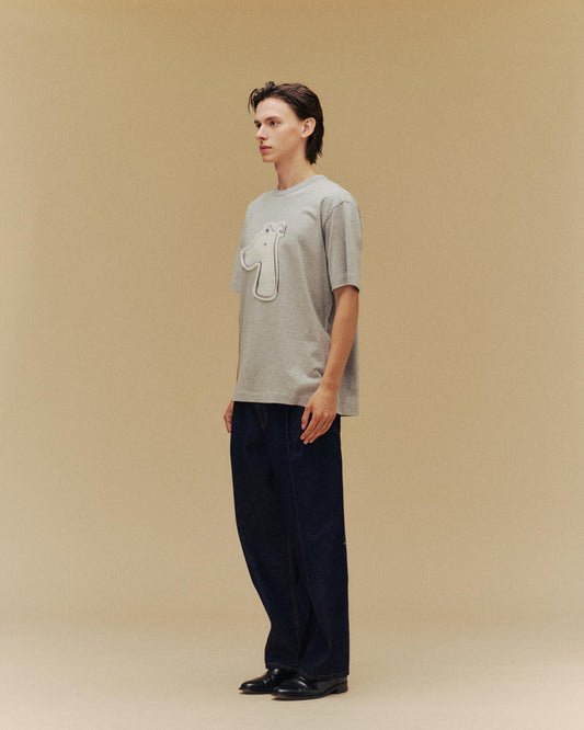 SMILEYHOUND GOODGATHER REVERSE FRENCH TERRY BOLD LOGO T-SHIRT
