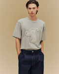 SMILEYHOUND GOODGATHER REVERSE FRENCH TERRY BOLD LOGO T-SHIRT