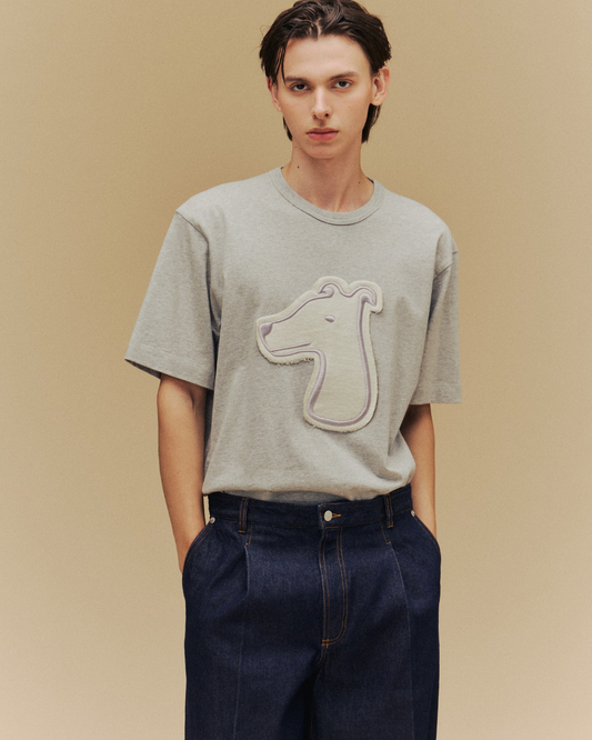 SMILEYHOUND GOODGATHER REVERSE FRENCH TERRY BOLD LOGO T-SHIRT