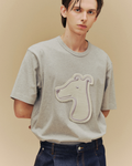 SMILEYHOUND GOODGATHER REVERSE FRENCH TERRY BOLD LOGO T-SHIRT