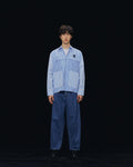 SMILEYHOUND GOODGATHER WORKWEAR SHIRT WITH STRIPE & SOLID PANELS