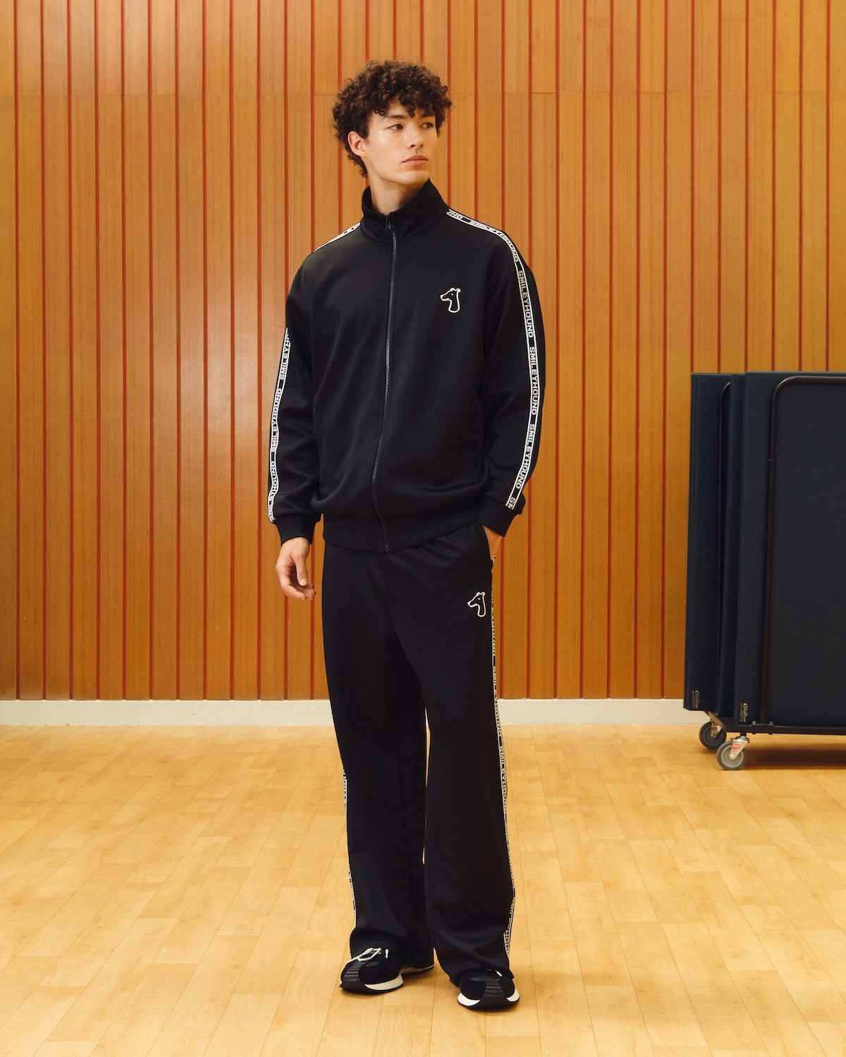 POLYESTER JERSEY TRACK PANTS