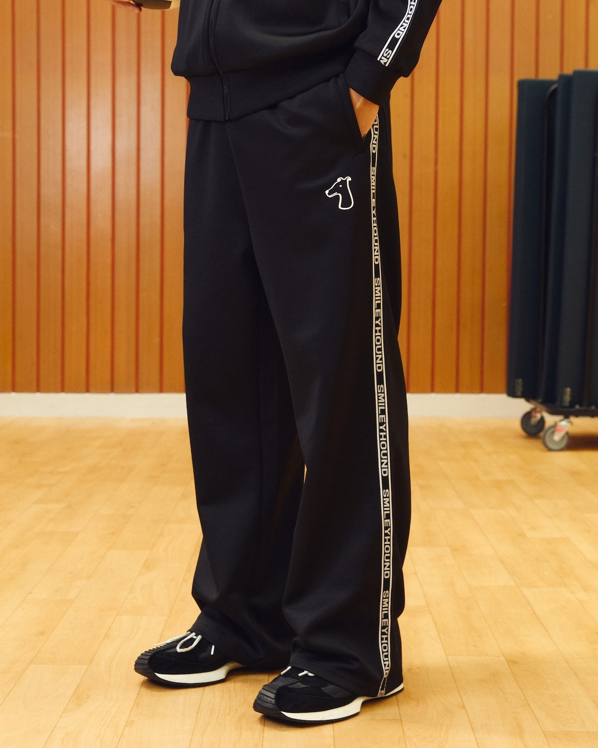 POLYESTER JERSEY TRACK PANTS