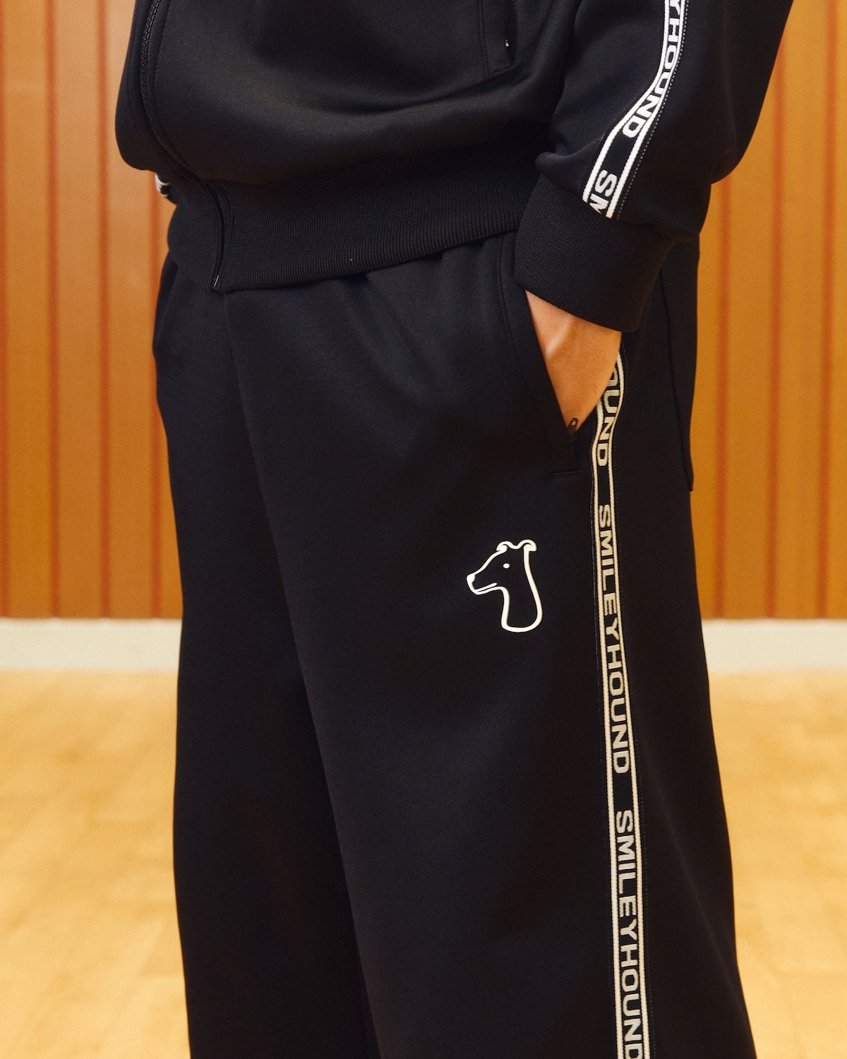 POLYESTER JERSEY TRACK PANTS