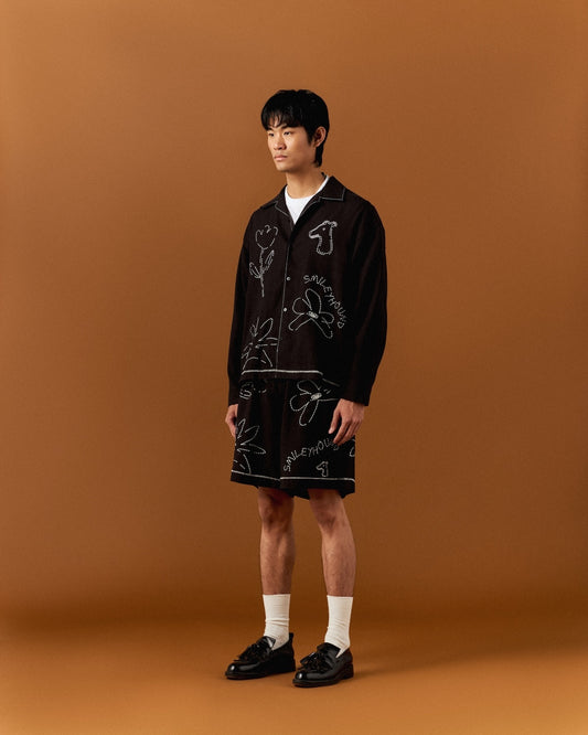 FLOWER FOLK EMBROIDERED SHIRT