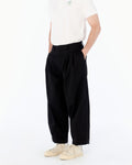 BALLOON FIT COTTON TWILL PANTS