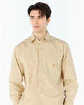 PANELED SHIRT WITH LOGO EMBROIDERED