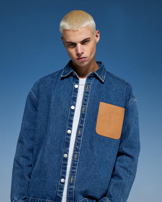 SMILEYHOUND LONG SLEEVE DENIM SHIRT