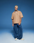 RAW EDGE OVERSIZED POLO SHIRT