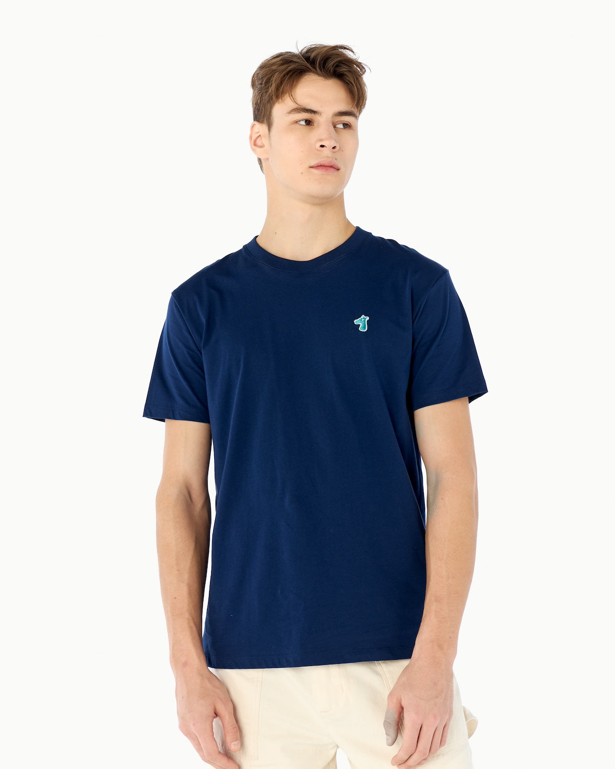 CLASSIC FIT T-SHIRT WITH LOGO EMBROIDERED