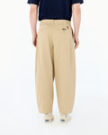 BALLOON FIT COTTON TWILL PANTS