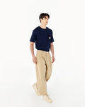 BALLOON FIT COTTON TWILL PANTS