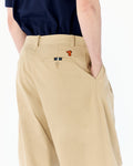 BALLOON FIT COTTON TWILL PANTS