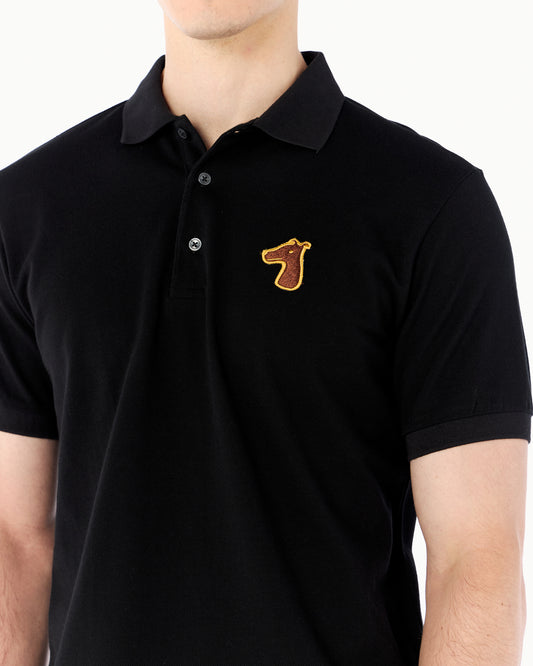 PIQUE POLO SHIRT WITH LOGO EMBROIDERED